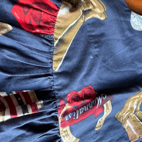 Monna Lisa girls navy blue red dress size 5, 108cm - Picture 6 of 7